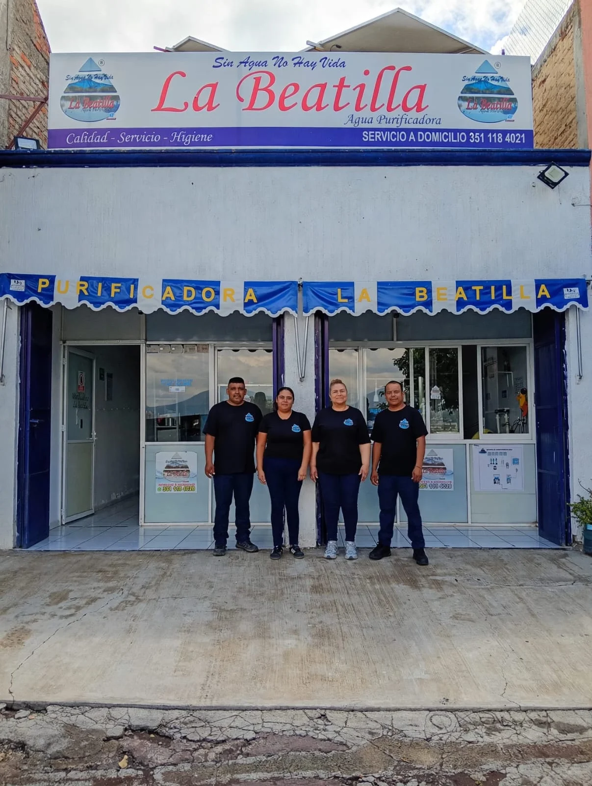 Equipo de trabajo de Purificadora La Beatilla